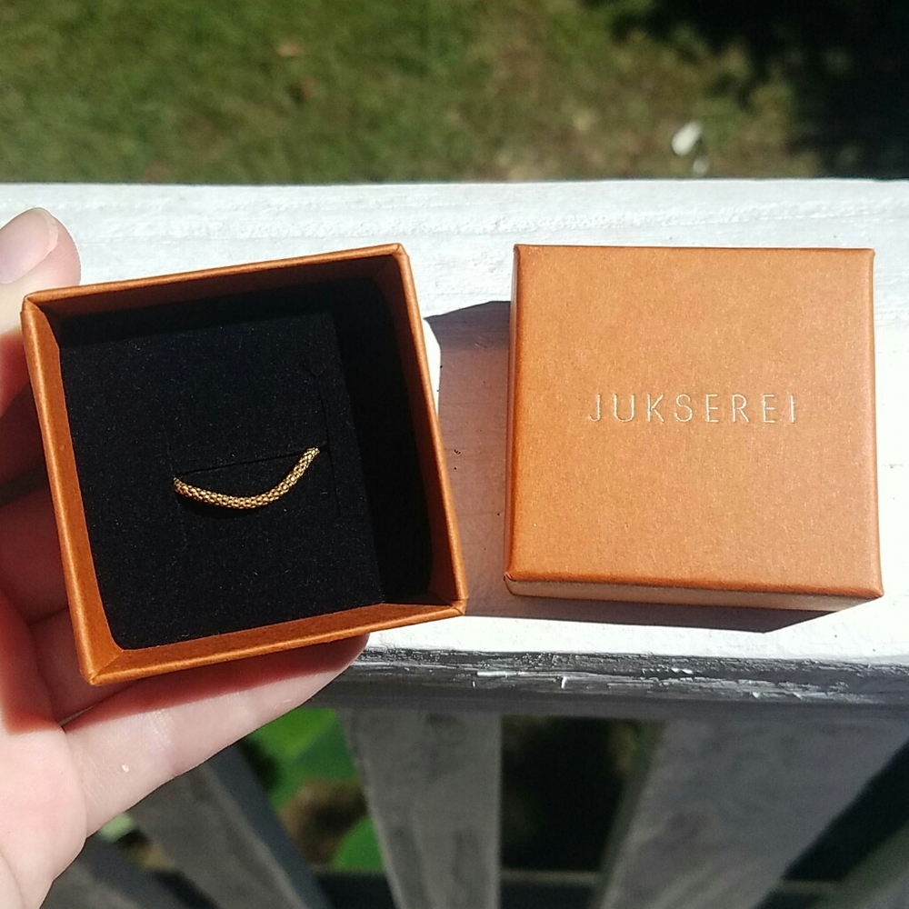 Jukserei gold plated ring